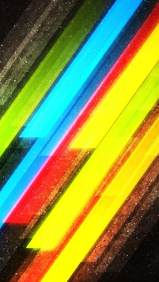 640x1136 Colorful Lines - simple iPhone Wallpaper