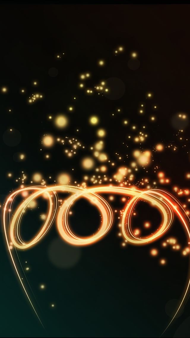 640x1136 Golden Swirl - lights iPhone Wallpaper