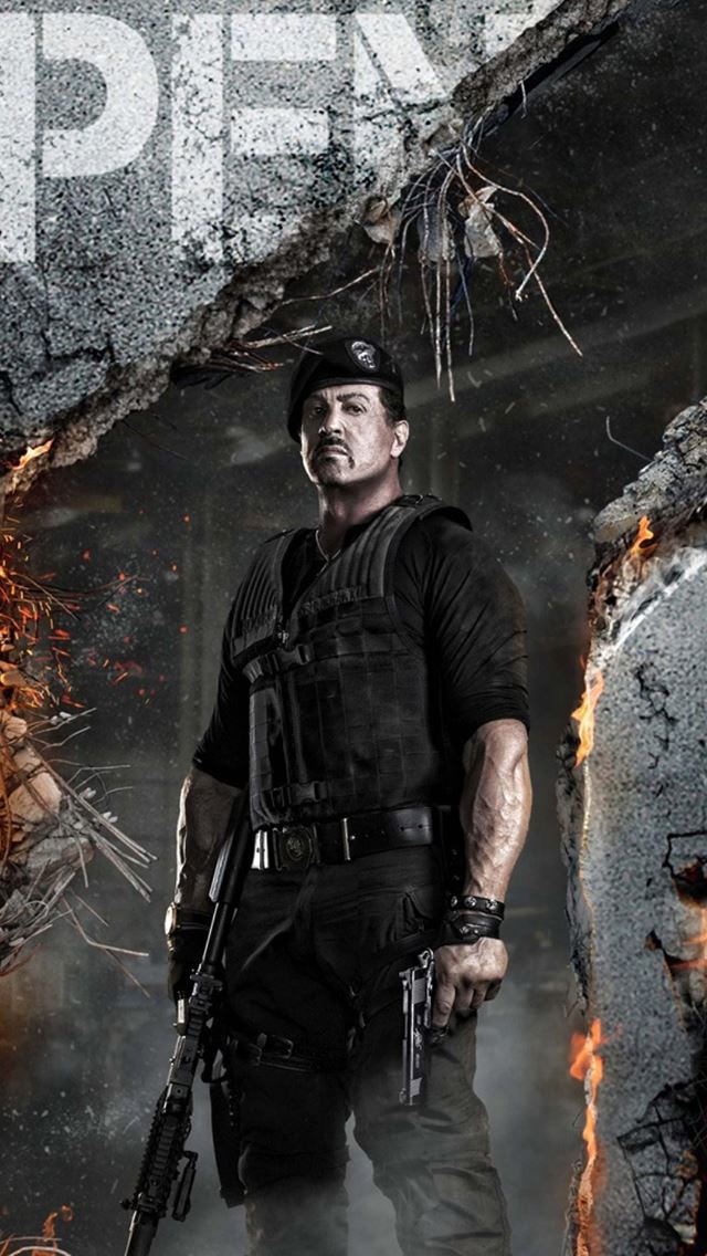 640x1136 The Expendables 2 -  iPhone Wallpaper