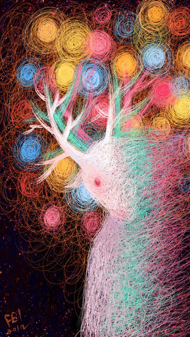 640x1136 Symphony elk - elk iPhone Wallpaper