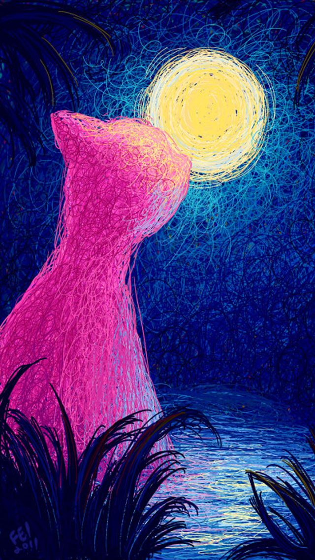 640x1136 Moon kiss - kiss iPhone Wallpaper