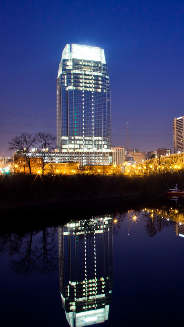640x1136 Building Lights - building iPhone Wallpaper