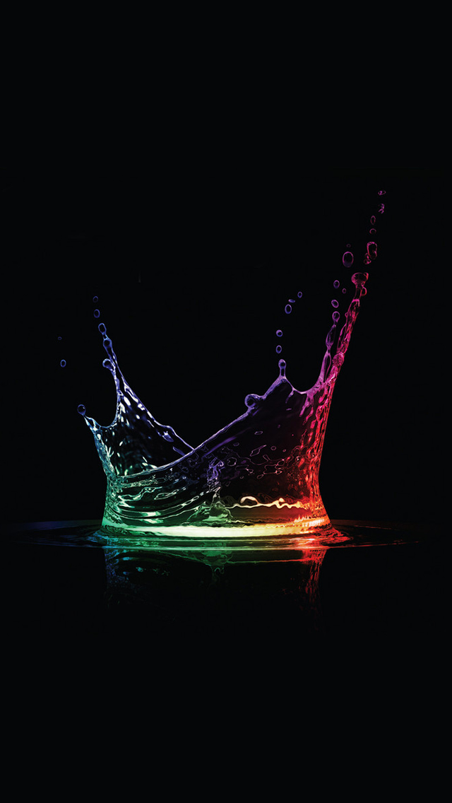 Colorful Water Drops iPhone wallpaper 