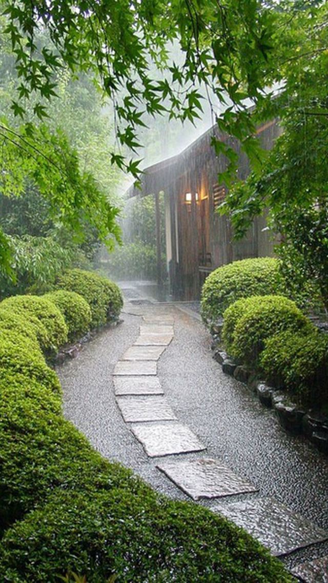 640x1136 Dense rain trails - rain iPhone Wallpaper