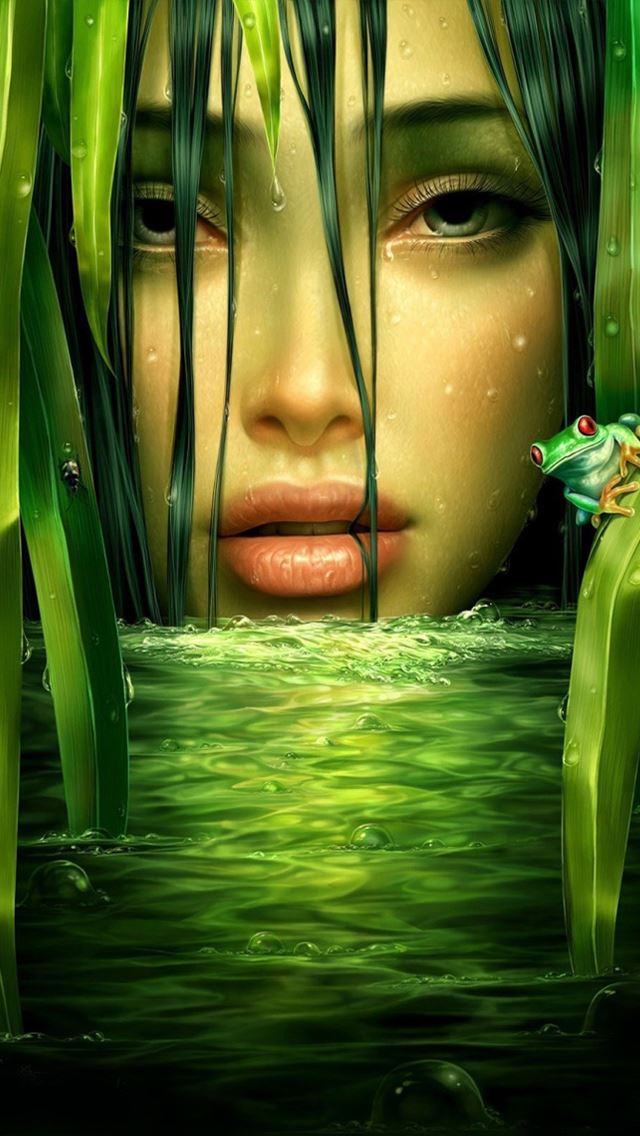 640x1136 girl drawing -  iPhone Wallpaper