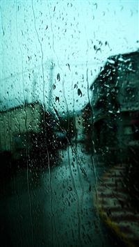 Glass on the rain wallpaper