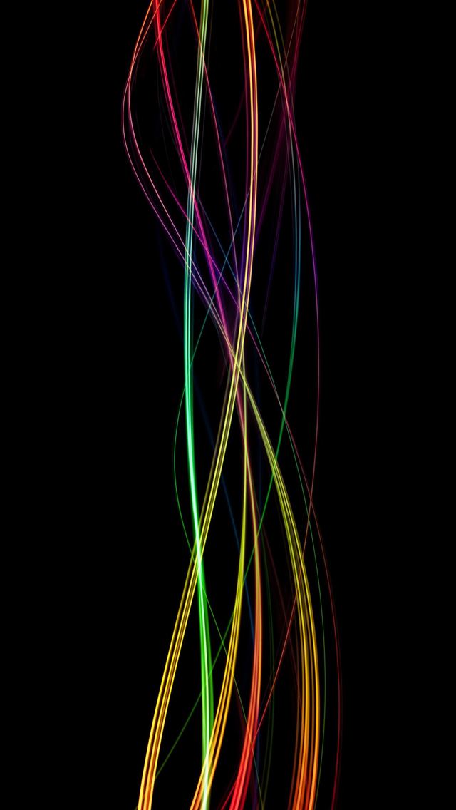 640x1136 colorful light trails -  iPhone Wallpaper