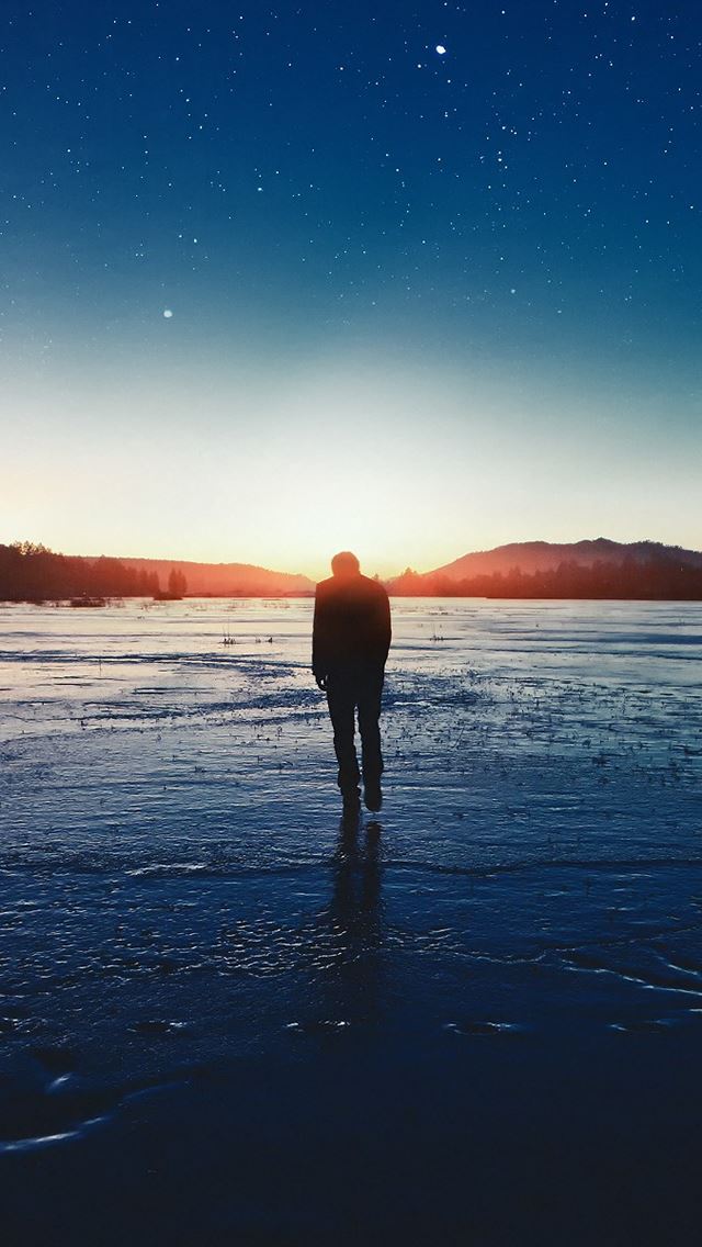 640x1136 Sunset Stars -  iPhone Wallpaper