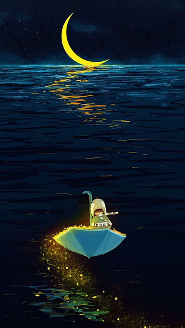 640x1136 Moon Ship -  iPhone Wallpaper