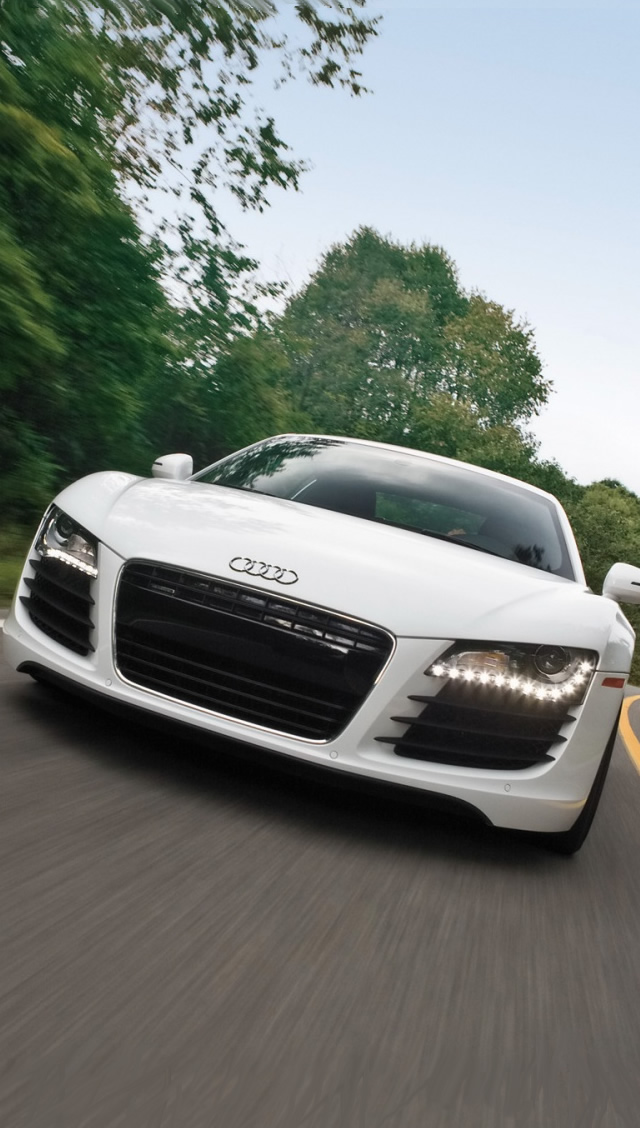 audi r8 front iPhone Wallpapers Free Download