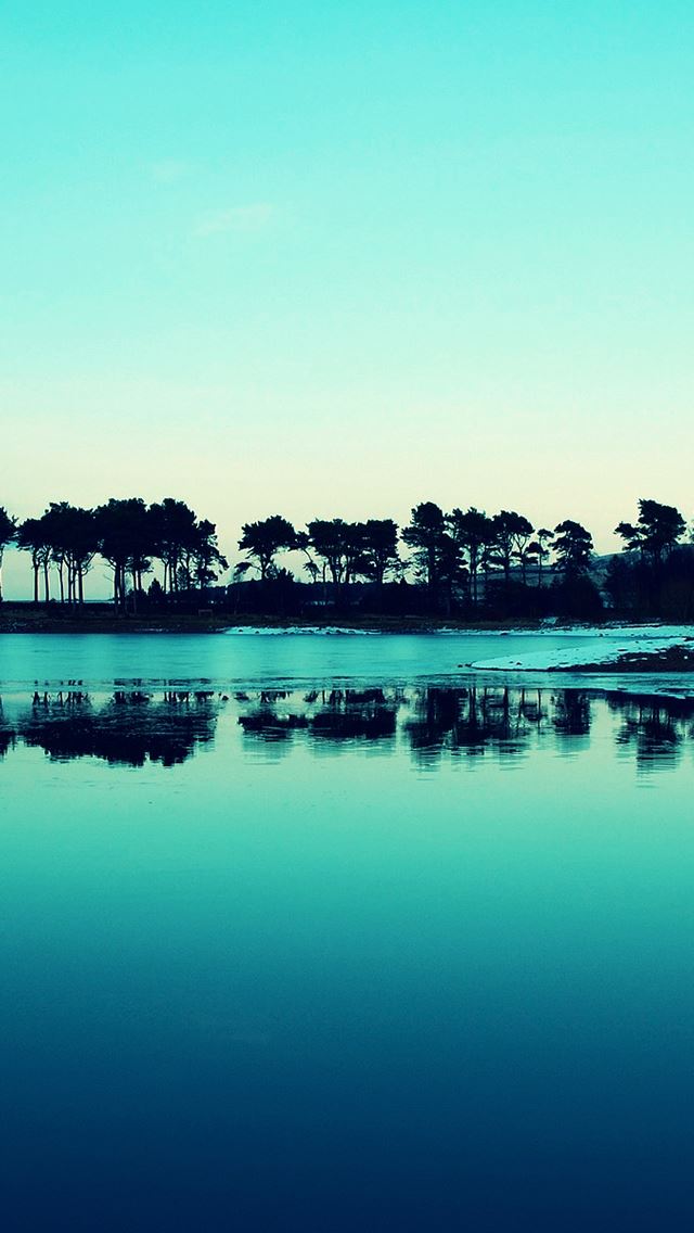 640x1136 Blue Nature Forest - lake iPhone Wallpaper