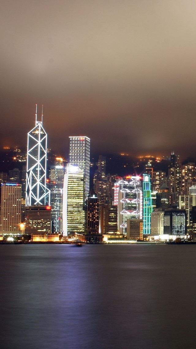 640x1136 hong kong city scape - hong kong iPhone Wallpaper