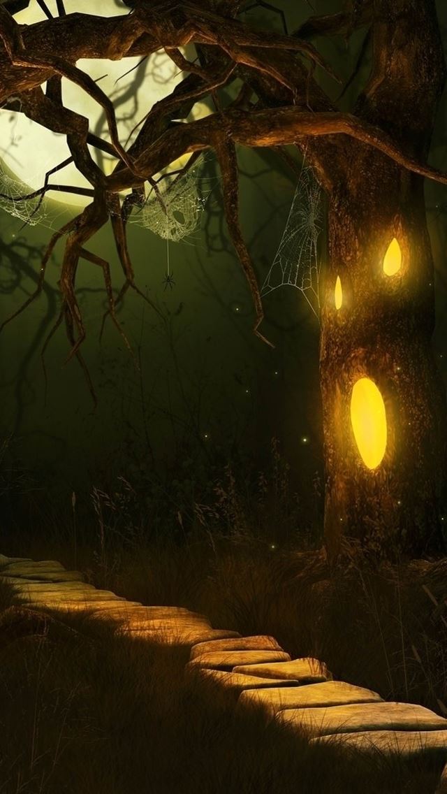640x1136 Halloween the outskirts -  iPhone Wallpaper
