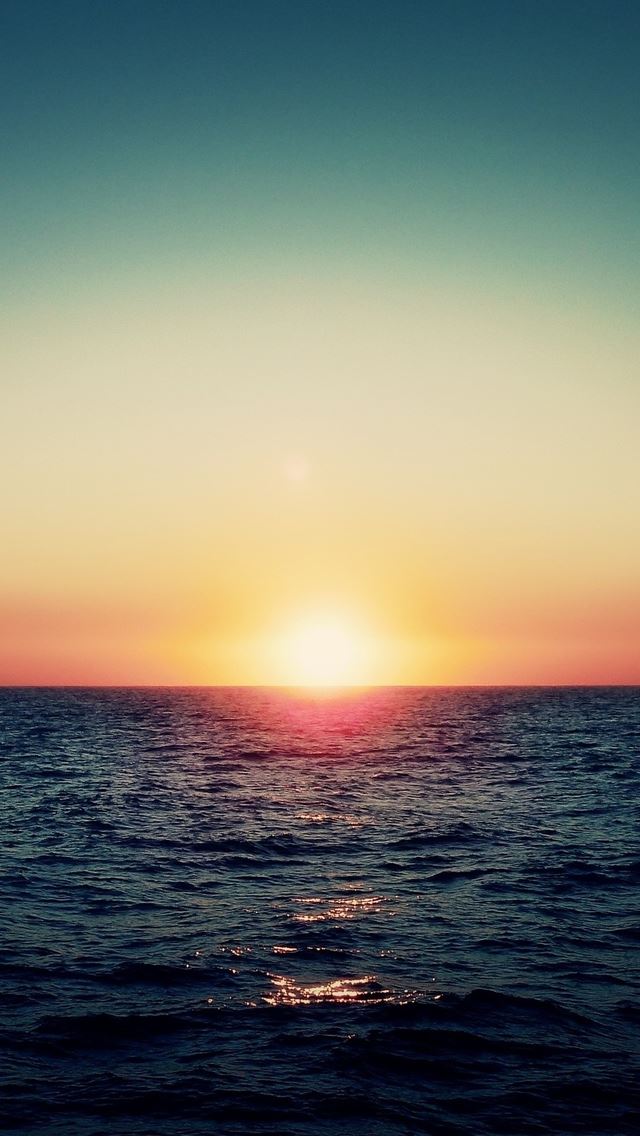 640x1136 Ocean Sunset -  iPhone Wallpaper