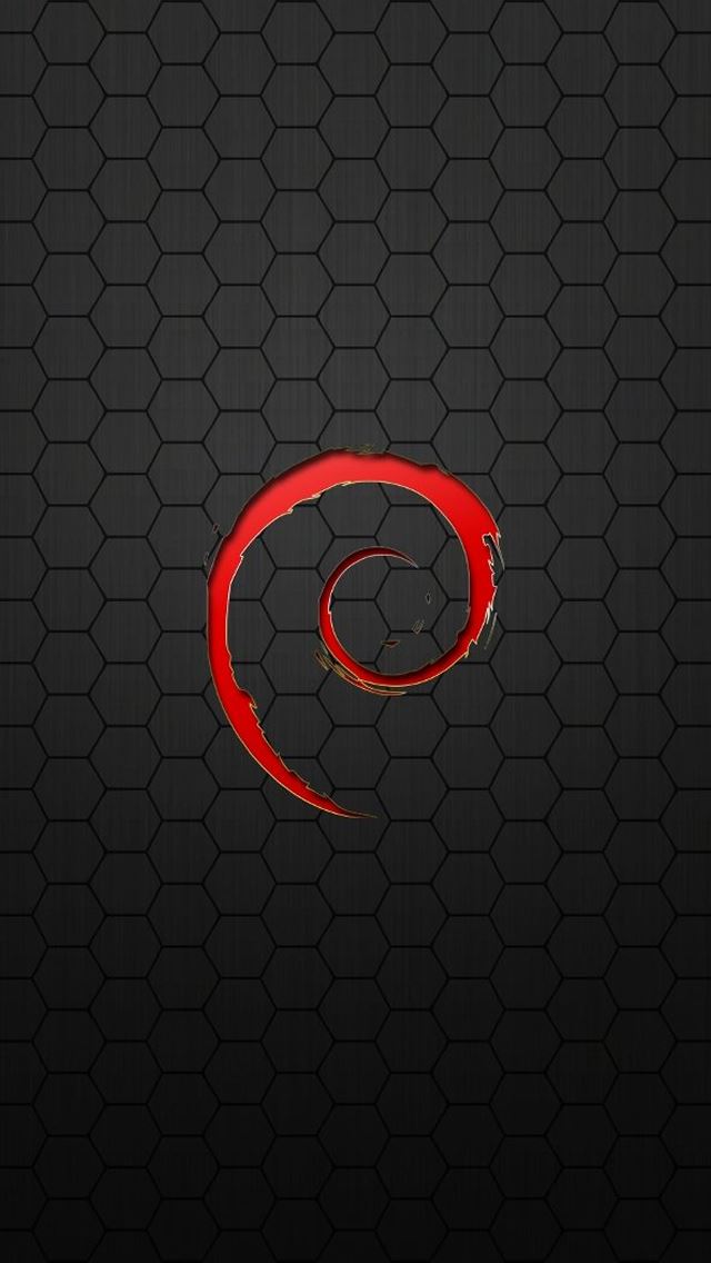 640x1136 Linux Debian - block iPhone Wallpaper