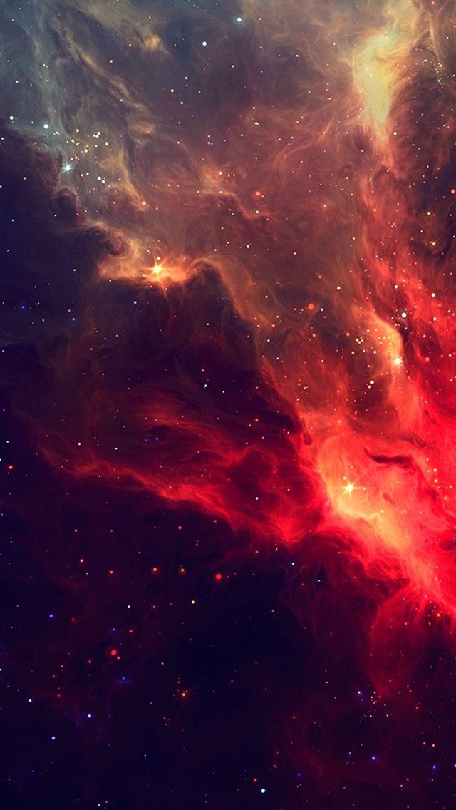 640x1136 Fire Sky -  iPhone Wallpaper