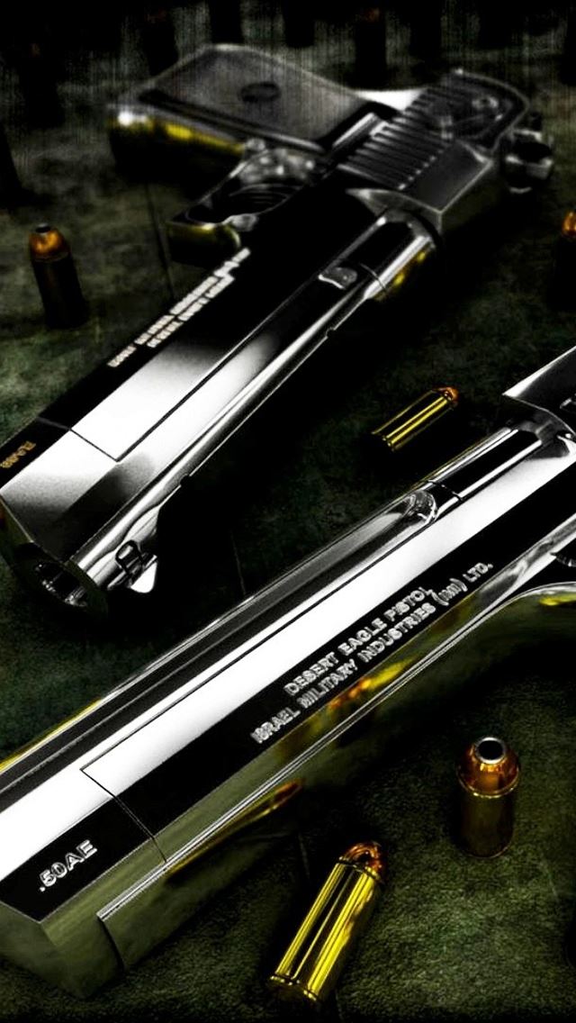 640x1136 Gun Desert Eagle - desert iPhone Wallpaper