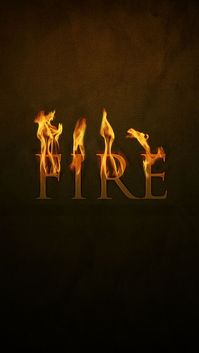 640x1136 Fire Text - hot iPhone Wallpaper
