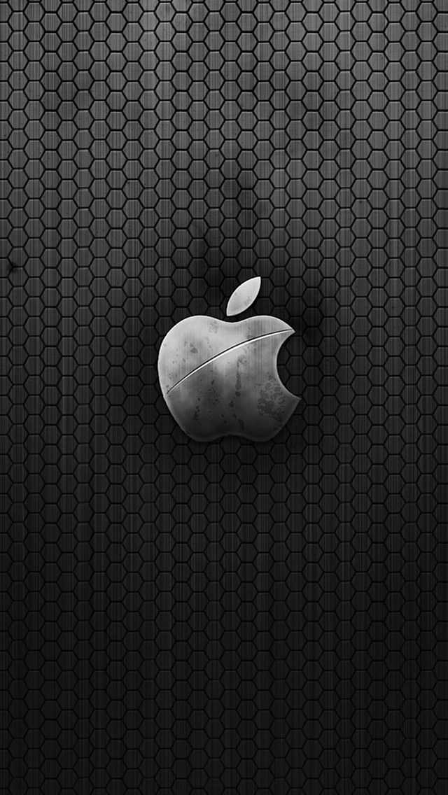 Steel Apple iPhone wallpaper 