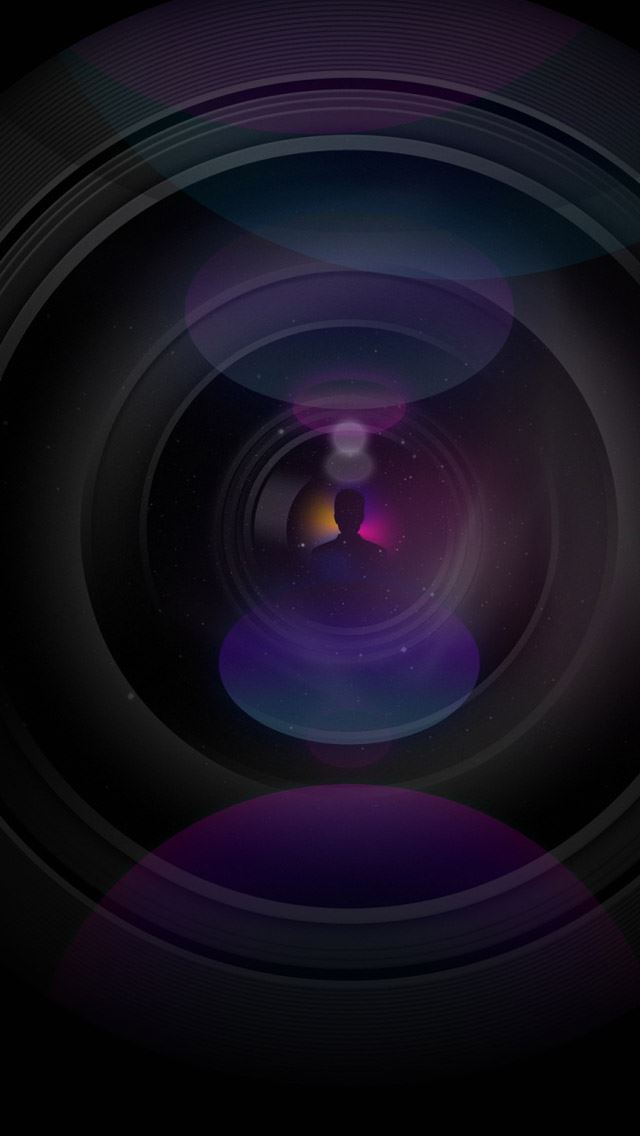 640x1136 Camera lens - purple iPhone Wallpaper