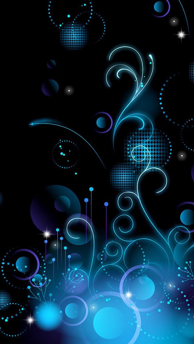 640x1136 Blue pattern -  iPhone Wallpaper