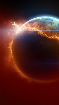 Fire Planet wallpaper