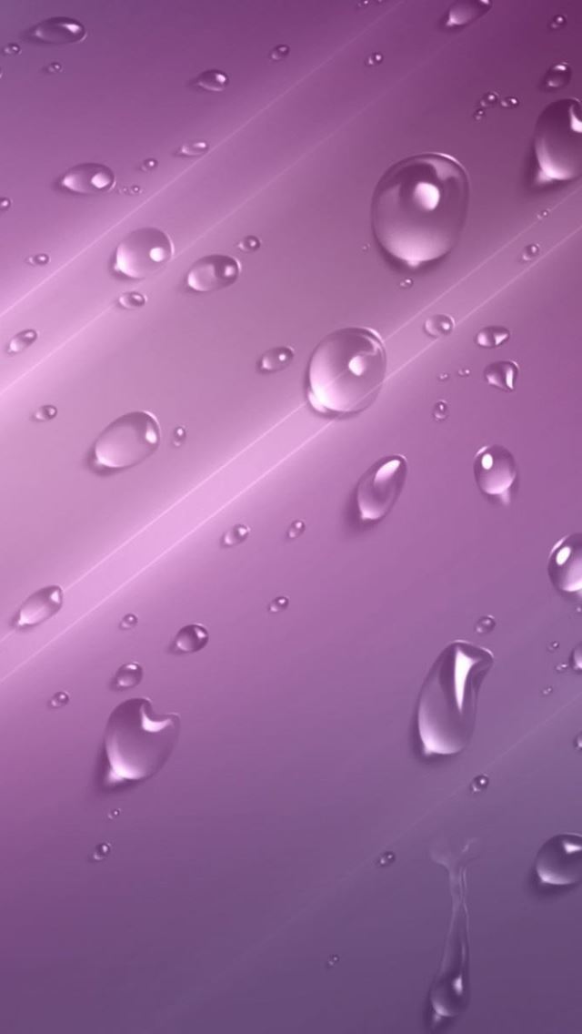 640x1136 Purple Drops - lights iPhone Wallpaper