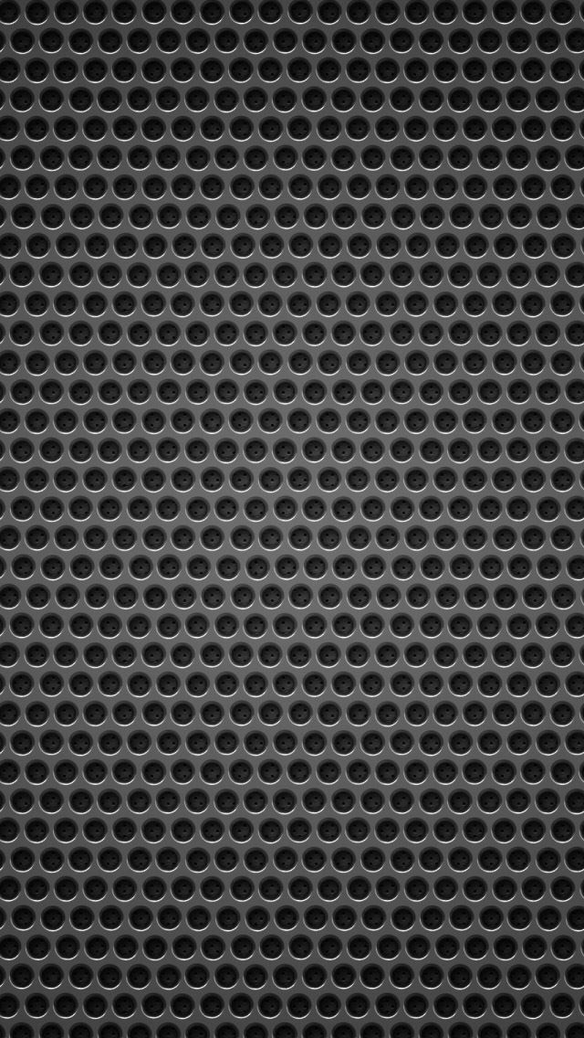 640x1136 Black background metal hole -  iPhone Wallpaper