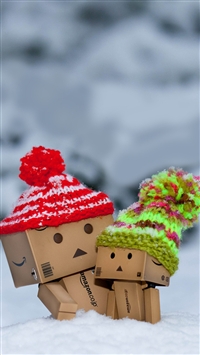 Danbo winter wallpaper