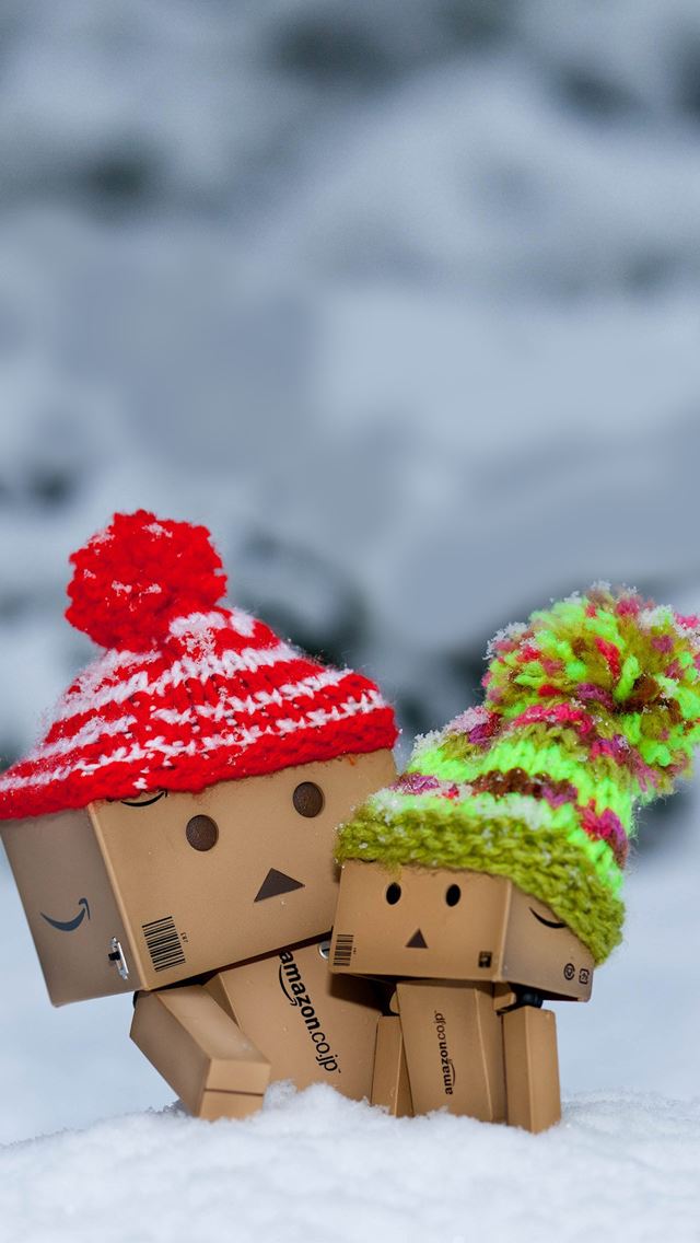 640x1136 Danbo winter - danbo iPhone Wallpaper