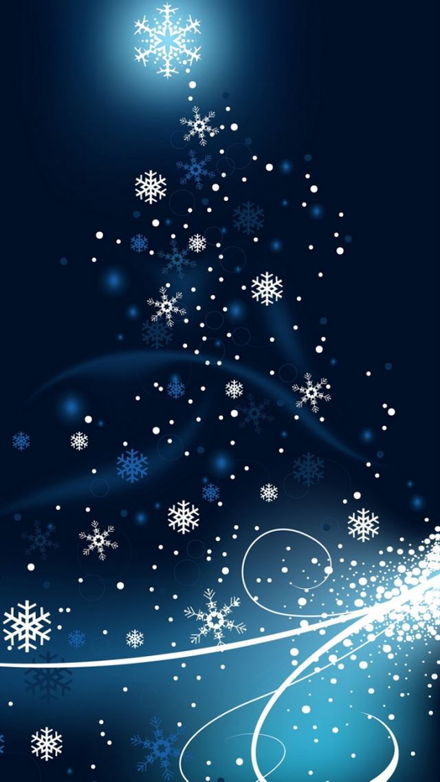 640x1136 Snowflakes dancing -  iPhone Wallpaper