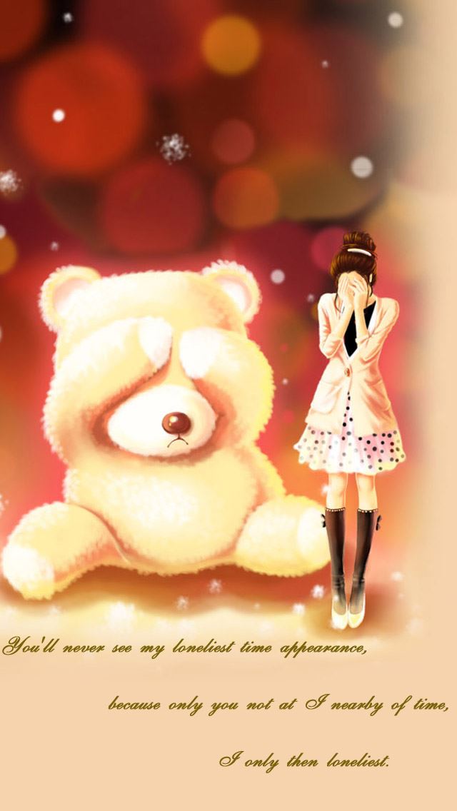 640x1136 Love Message -  iPhone Wallpaper