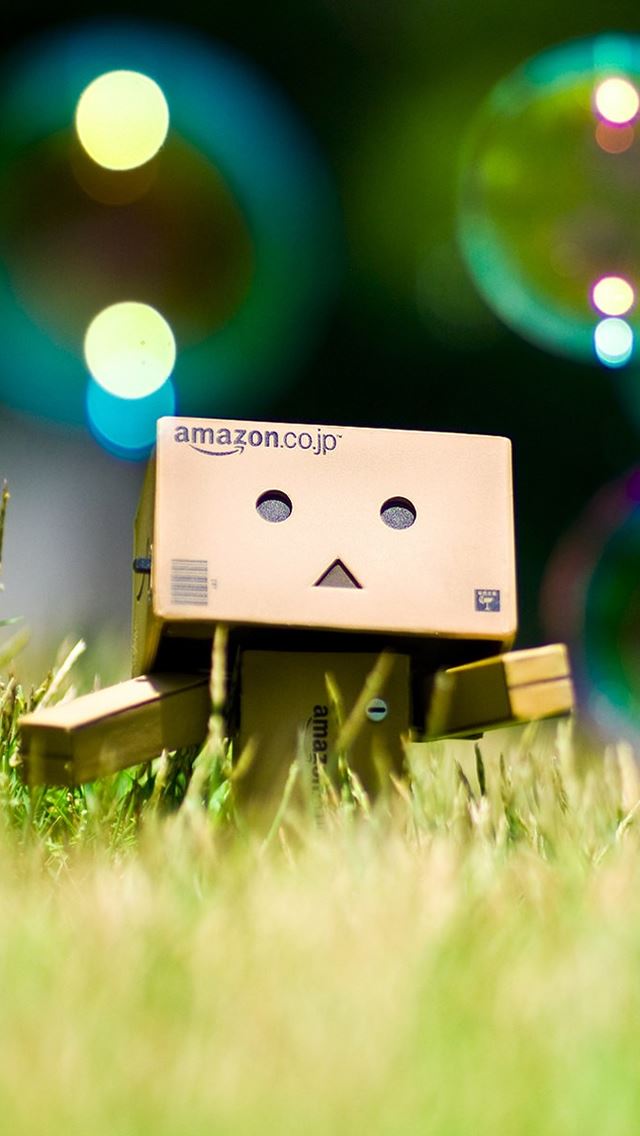 640x1136 Danbo and Bubble - bubbles iPhone Wallpaper
