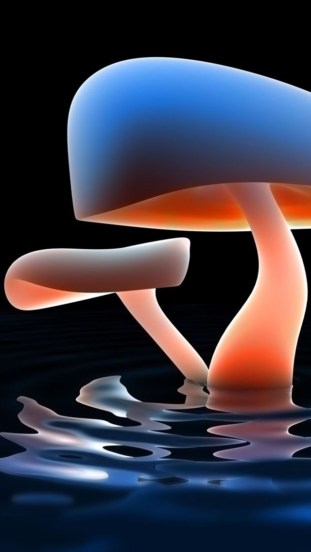 640x1136 Mushroom Lake - lake iPhone Wallpaper
