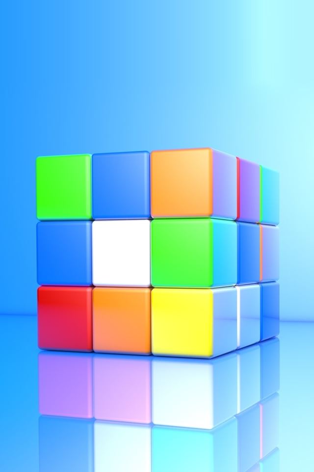 640x1136 Colorful Cubic - pure iPhone Wallpaper