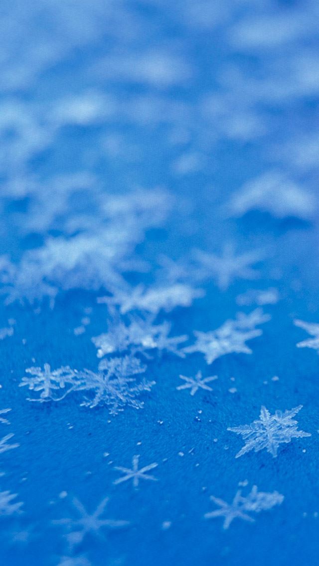640x1136 Snowflake blue background -  iPhone Wallpaper