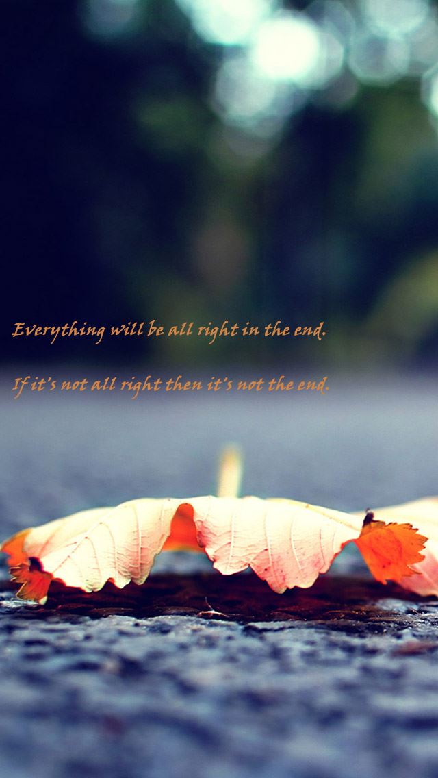 640x1136 Leaves Message - leaf iPhone Wallpaper