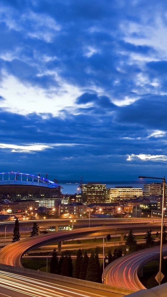640x1136 Great city seen -  iPhone Wallpaper