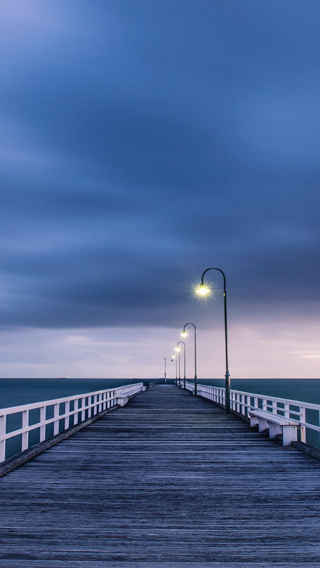 640x1136 Bridge to Ocean -  iPhone Wallpaper