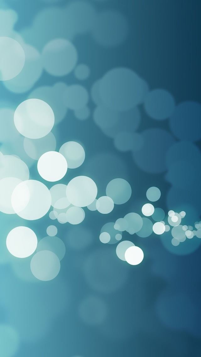 640x1136 Blue Bokeh - bubble iPhone Wallpaper