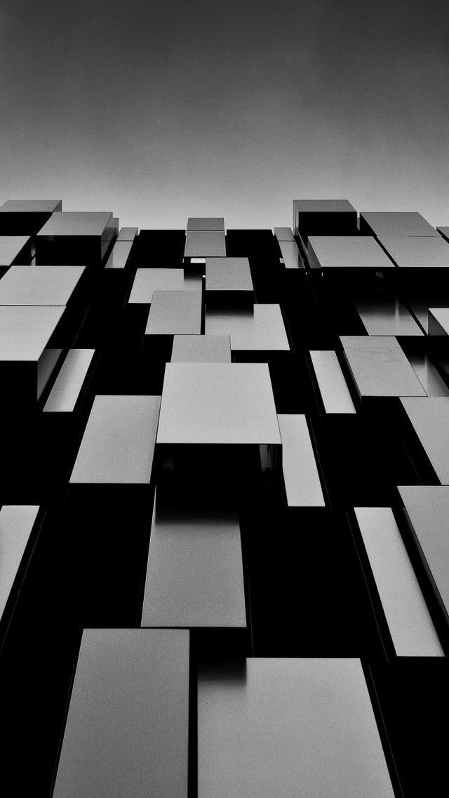 640x1136 Black Boxes -  iPhone Wallpaper
