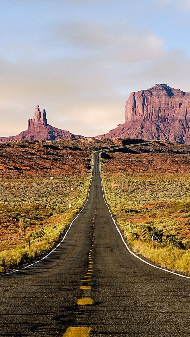 640x1136 Straight Road - road iPhone Wallpaper