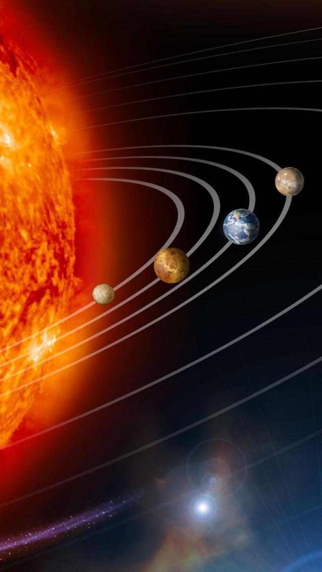 640x1136 Our Solar System - solar iPhone Wallpaper