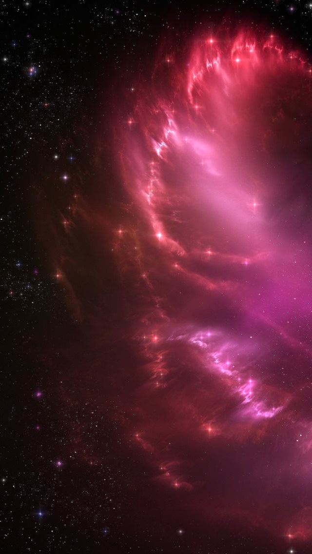640x1136 Pink Stars Cloud - star iPhone Wallpaper