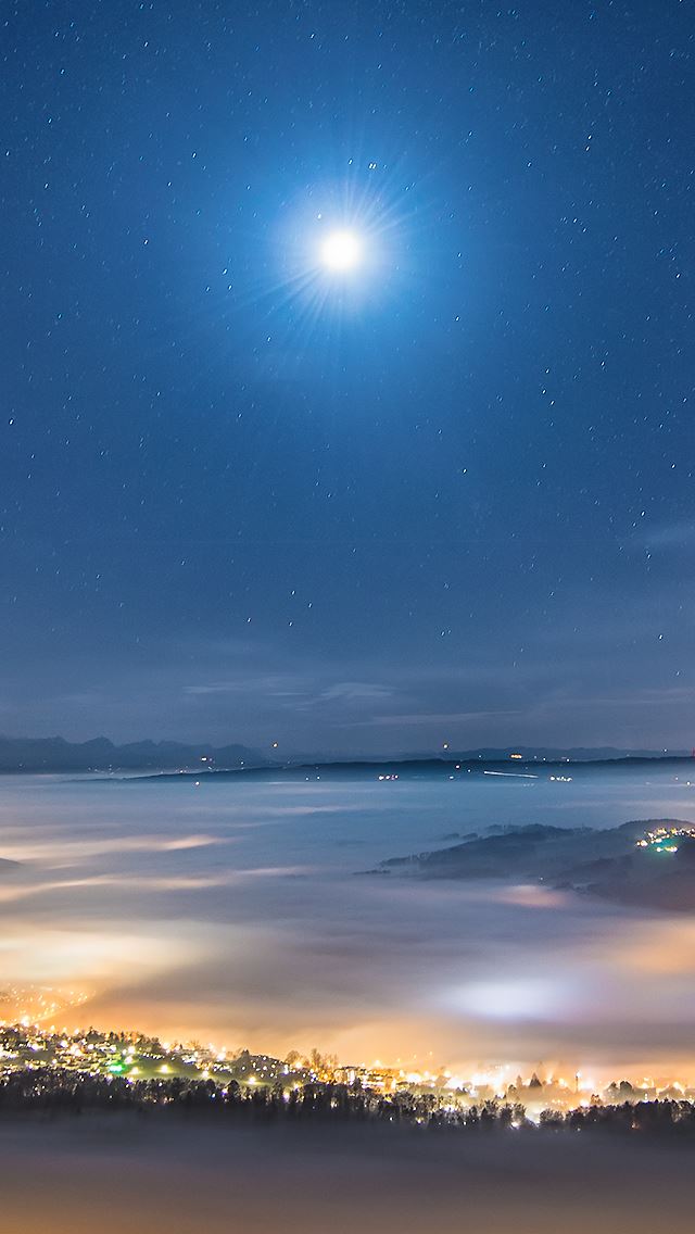 640x1136 Town Of Under The Stars - under iPhone Wallpaper