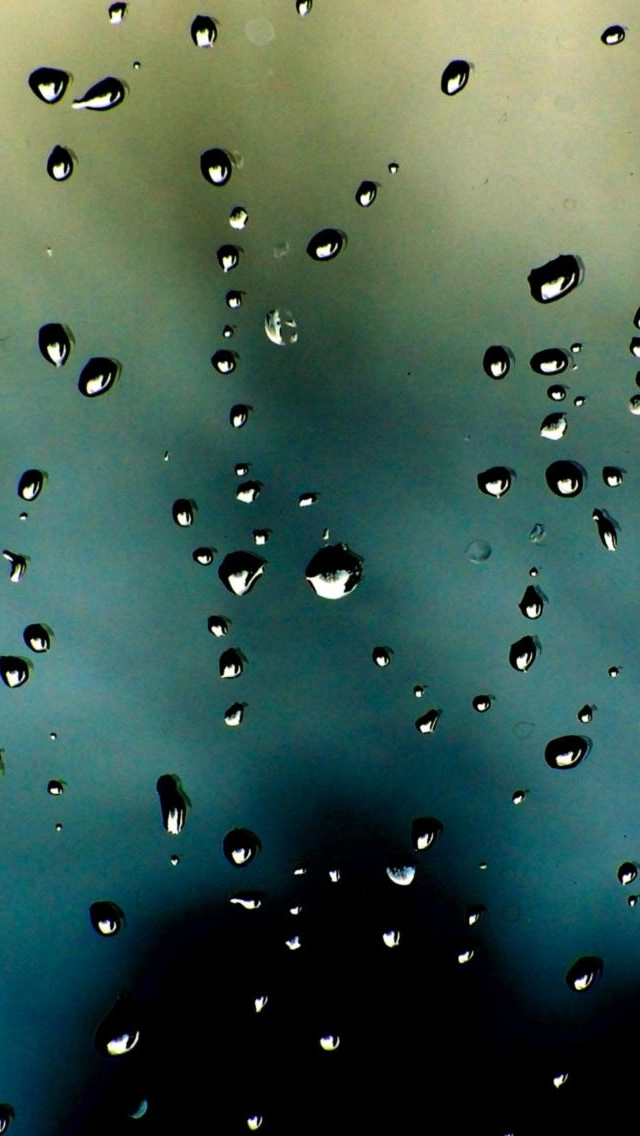 Drops On The Glass iPhone wallpaper 