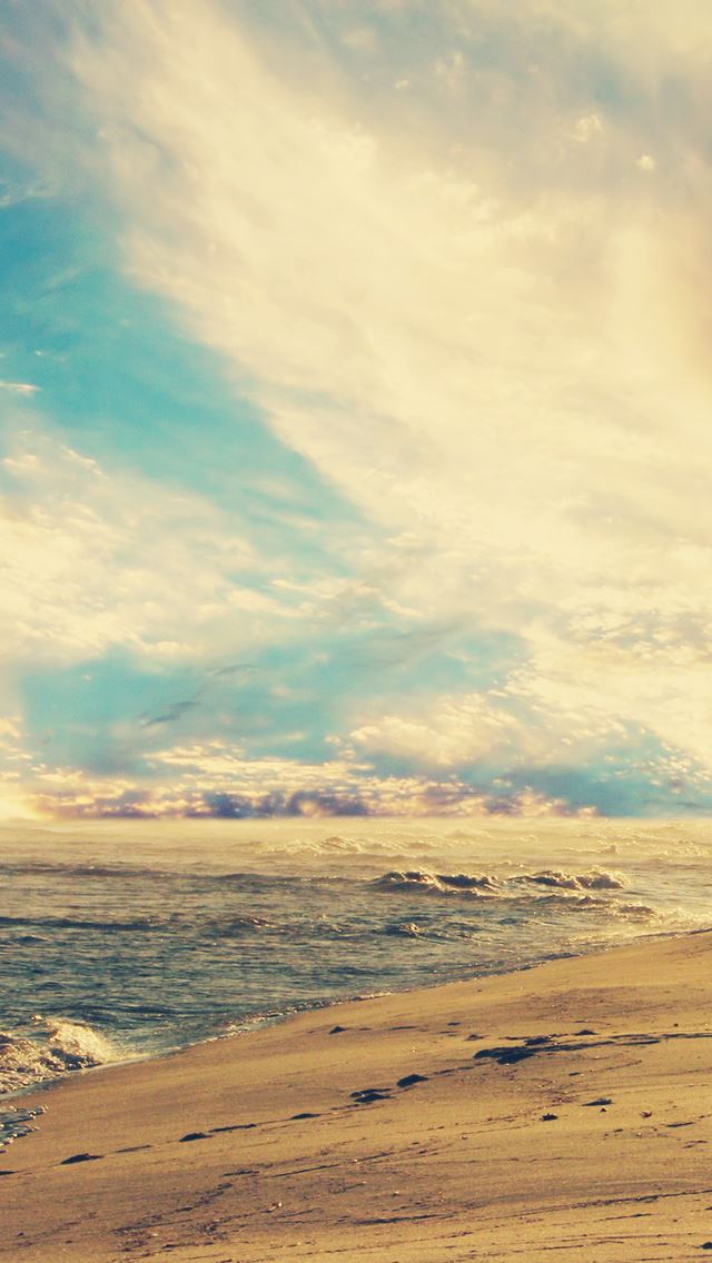 640x1136 Sunset Beach -  iPhone Wallpaper