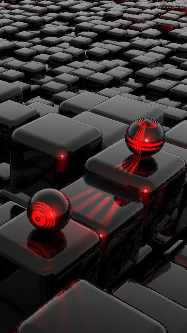 640x1136 3D -  iPhone Wallpaper