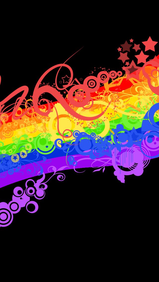 640x1136 Abstract Rainbow - purple iPhone Wallpaper