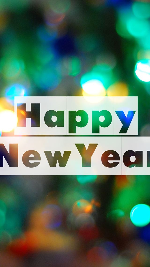 640x1136 New Year 2013 - orange iPhone Wallpaper